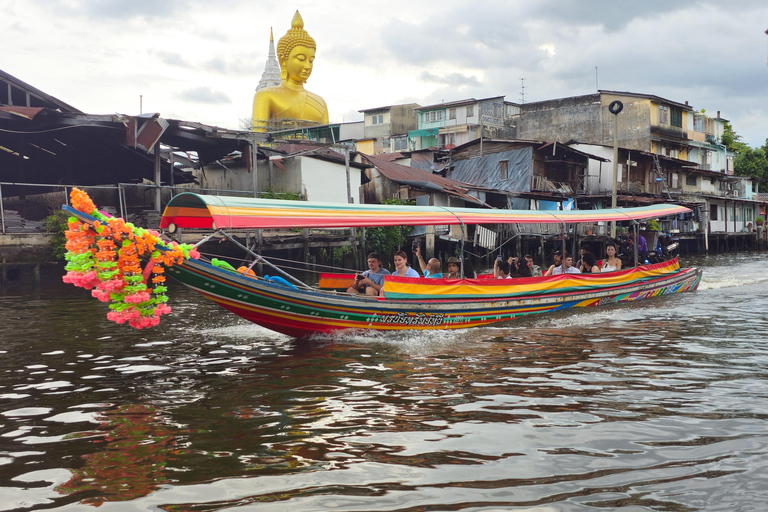 Bangkok Long Boat Canal a Big Buddha &amp; Culture Markets Tour (wycieczka długą łodzią po kanale z Wielkim Buddą i targami kultury)