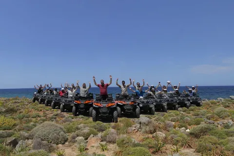 Crete: Quad Safari with Lunch and Swimming in Malia