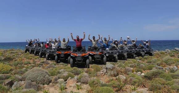 Crete: Off-road Quad Tour to Villages with Hotel Transfer