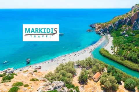 From Rethymno: Kourtaliotiko, Preveli Palm Beach, & Damnoni