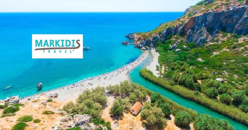 Von Rethymno: Kourtaliotiko, Preveli Palm Beach und Damnoni