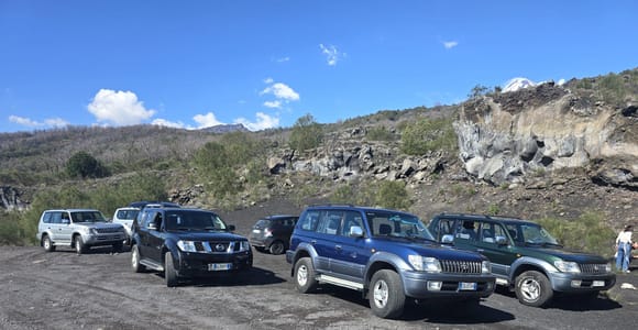 Etna 4x4 Jeep Tour from Catania and Taormina: Lava Cave, Lunch and Alcantara