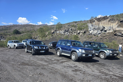 Etna: 4x4 Jeep tour with Lava Cave and Alcantara 4x4 Jeep tour of Mount Etna with Lava Tube and Alcantara