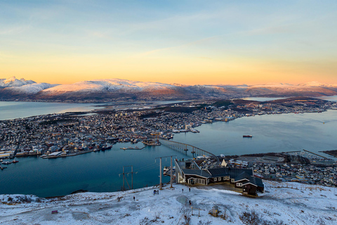 Tromsø: Fjellheisen Schneeschuhwanderung und Seilbahnfahrt am Tag