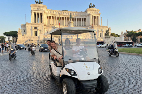 6-Hour Private Golf Cart Grand Tour of Rome with Typical Lunch or Dinner Rome: 6-Hour Private Golf Cart Grand Tour with Typical Lunch or Dinner