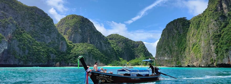 Îles Phi Phi : Excursion privée de 6 heures en bateau à longue queue