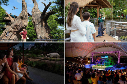 Bird Paradise (Free & Easy) with Night Safari Guided Tour