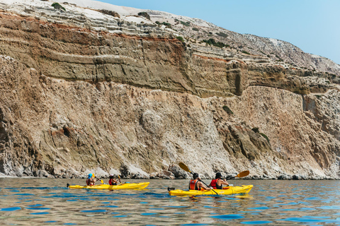 Milos: Tsigrado and Gerakas Beach Kayaking Tour Evening Tour