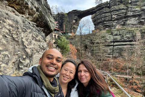 From Dresden: Winter Hike to Bohemian and Saxon Switzerland