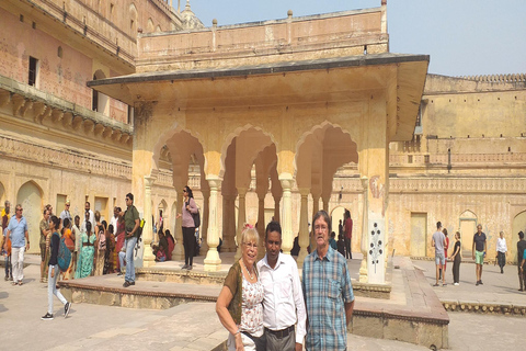 Jaipur: Excursão turística de 1 dia guiada, com tudo incluídoTour com carro particular e guia de turismo