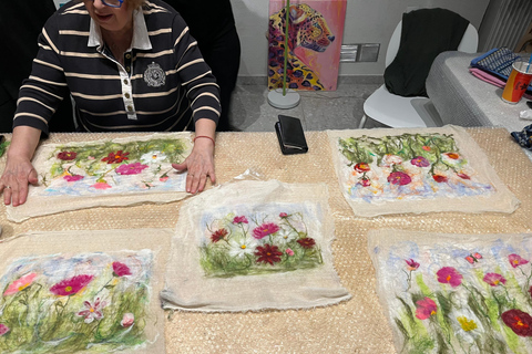 Thessaloniki: Felting Workshop with Tea and Biscuits