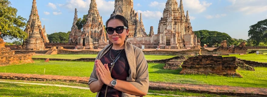 Ayutthaya : Tour en bateau privé avec visites de temples en option.