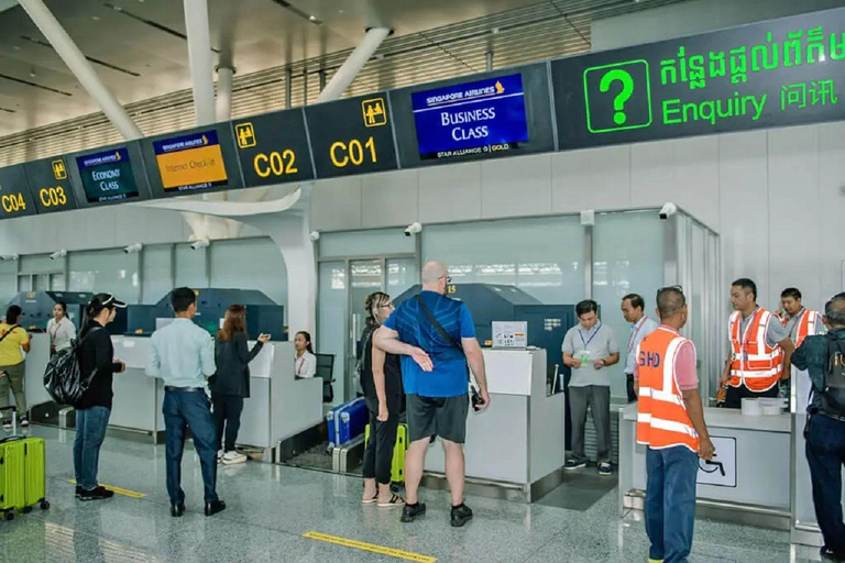 Transfert aller-retour : Entre l&#039;aéroport et la ville de Siem Reap