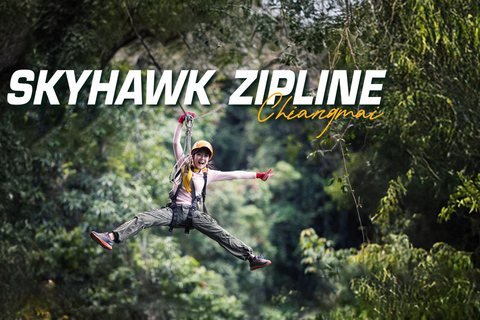 Sky Hawk Zipline Adventure in Chiang Mai Pack B: Zipline full course (with Transfer)