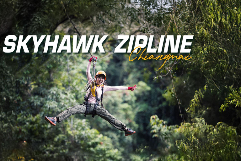 Sky Hawk Zipline Adventure in Chiang Mai Pack A: Zipline short course (with Transfer)