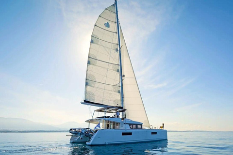 Kissamos: Private Sunset Catamaran Cruise with Snacks