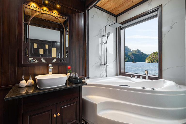 Amanda Pearl Cruise - Ha Long & Lan Ha Bay Multi-Day Cruise Departing at Ha Long (Check-in at 11:00 AM)