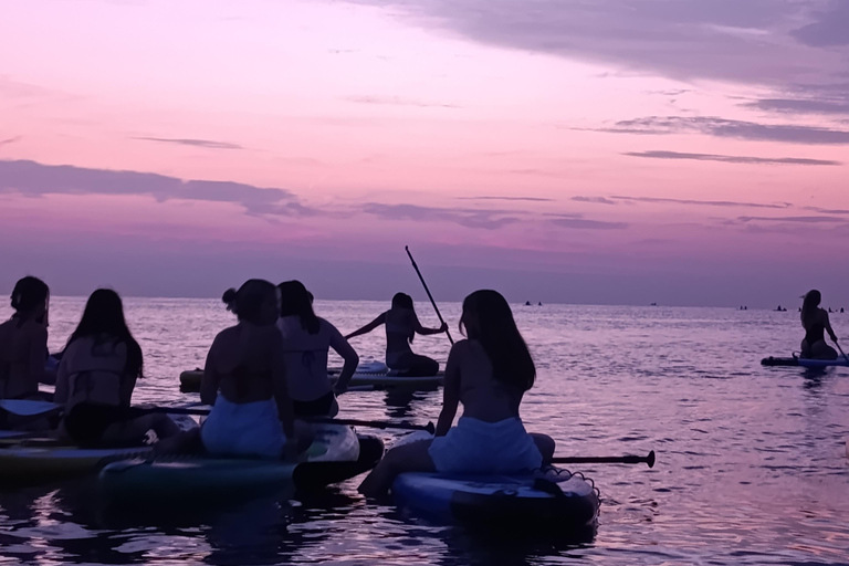 Barcelona: Sunset Paddle Surfing Session + Instructor + Photos Barcelona: Sunset Paddle Surf Outing + Instructor + Photos