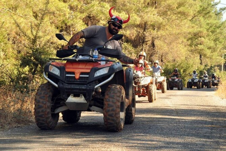 From Alanya: Hotel Pickup & Free Ride ATV Safari Adventure 1 quad for 2 people