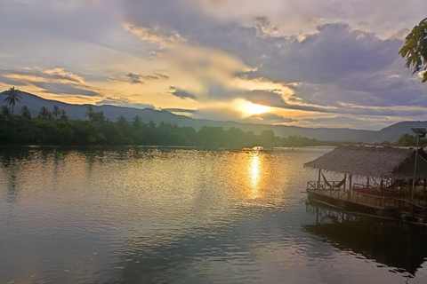Countryside: Pepper Farm, Lake, Salt field Reflection Sunset
