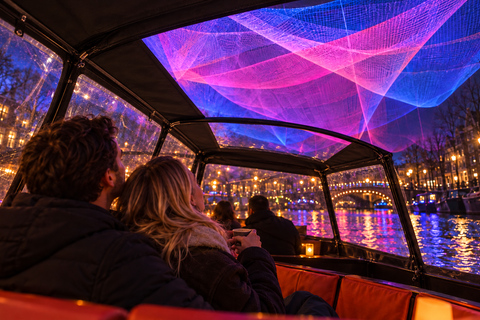 Amsterdam: German-Language Amsterdam Light Festival Cruise Amsterdam Light Festival German Canal Cruise NO DRINKS