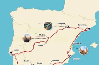 Ab Madrid: 7-Tage-Reisebustour Spanien und Portugal
