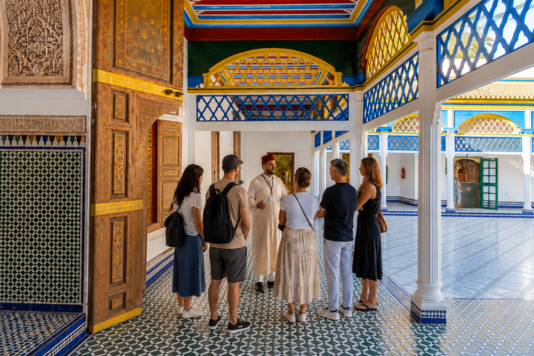 Marrakech: Bahia Palace, Ben Youssef Madrasa & Secret Garden English: Shared Group Guided Tour - From the Meeting Point