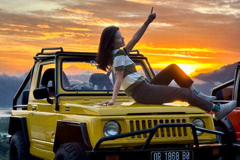Bali: Sunrise Tour by 4WD Jeep and Instagramable Cafe Enttrance Tickets to The Janu Natural Hot Spring
