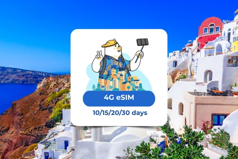 Europa: eSIM Datos móviles (40 países) 10/15/20/30 díaseSIM 40 países de Europa 1GB/día - 10 días