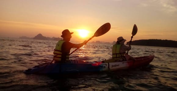 Krabi: Ao Thalane Sunset Kayak adventure (group of 10 max)