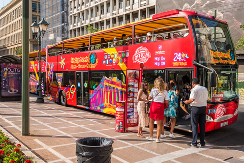 Athènes : Visite guidée de la ville en bus avec montée et descente rapidesAthènes : billet de 48 heures