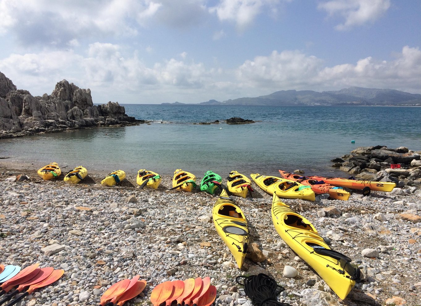 Havkajak på Rhodos "I piraternes fodspor"