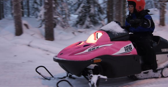 Rovaniemi: Family Snowmobile Safari, Then Kids Drive