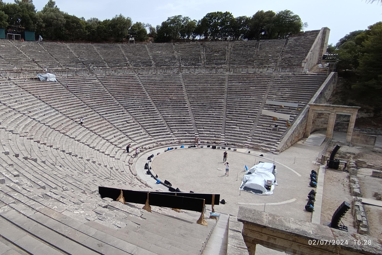 Corinth Canal Cruise, Epidaurus, and Nafplio Private Tour Canal views and photo stop, Mycenae, Epidaurus and Nafplio