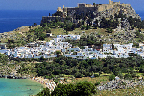 Rhodes: Boat trip to Lindos with Swimming Stops Boat Tickets (meeting point)