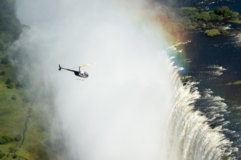 Un paseo en helicóptero sobre las cataratas Victoria