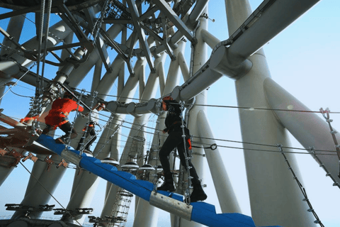 Guangzhou: Emocionante aventura por el Skywalk de la Torre de CantónLínea Azul (198 m)