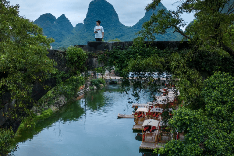 Yangshuo: Iconic Photo Route with Cormorant Raft & Transfers