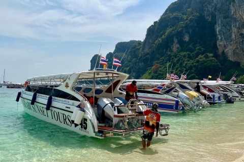Krabi: Phi Phi i 4 wyspy: wycieczka łodzią o zachodzie słońca