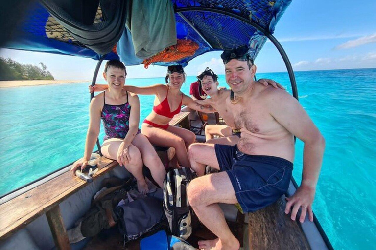 Zanzibar: Mnemba Island Boat Tour, Turtle Swim & The Rock Private Tour without Hotel transfer