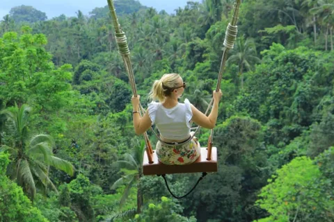 Tour di mezza giornata delle cascate e del tempio di Ubud
