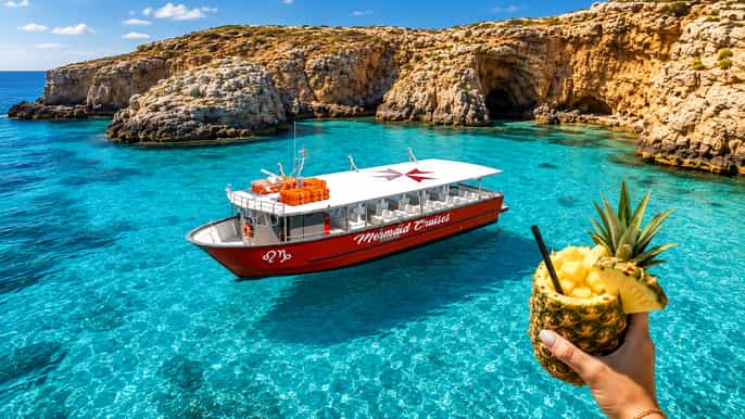 Malta: Bootsfahrt zur Blauen Lagune, nach Comino, Gozo und zu den Höhlen