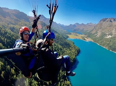 St. Moritz: Engadin paragliding with great extras | GetYourGuide