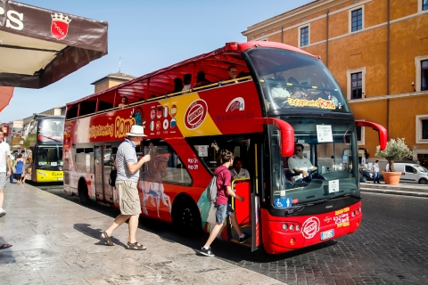 Autobús turístico City Sightseeing por Roma con audioguíaTicket para el bus turístico de Roma: 24 horas