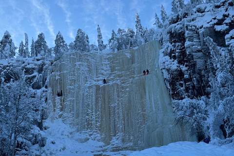 Rovaniemi: Korouoma Frozen Waterfall Hike with BBQ