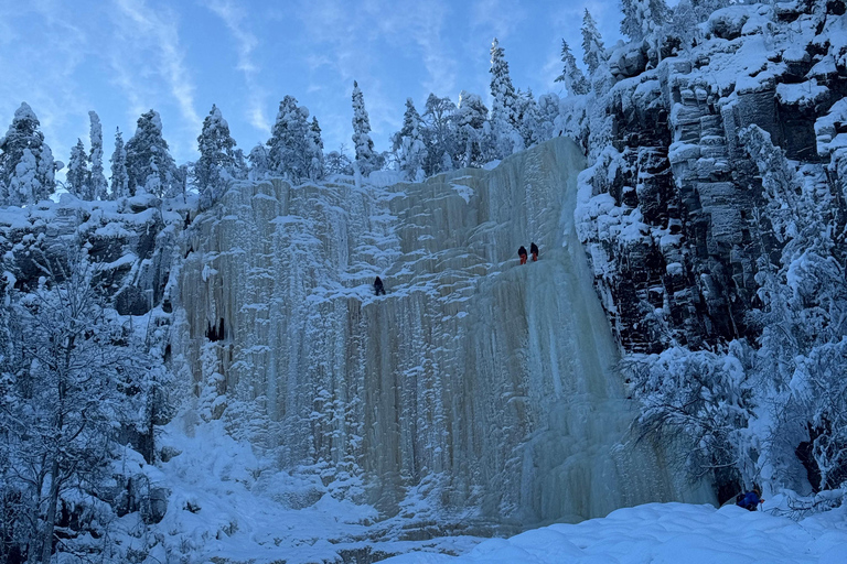 Rovaniemi: Korouoma Frozen Waterfall Hike with BBQ
