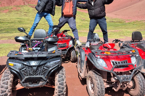 From Cusco: Four-Wheel Drive Tour to Seven Colors Mountain + Meals Cusco: Quad Bike Tour to Rainbow Mountain + Stop at Textile Center