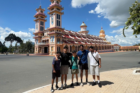 HCMC: Cu Chi Tunnels, Black Virgin Mountain & Cao Dai Temple Cu Chi Tunnels: Half Day Tour by Premium Van max 11
