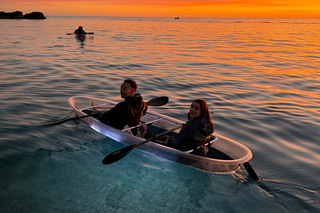 Pula: Transparent Kayak Sunset to Dusk Glow Tour