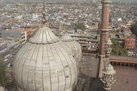 Old Delhi Tour on Luxurious Rickshaw with Wireless Headset